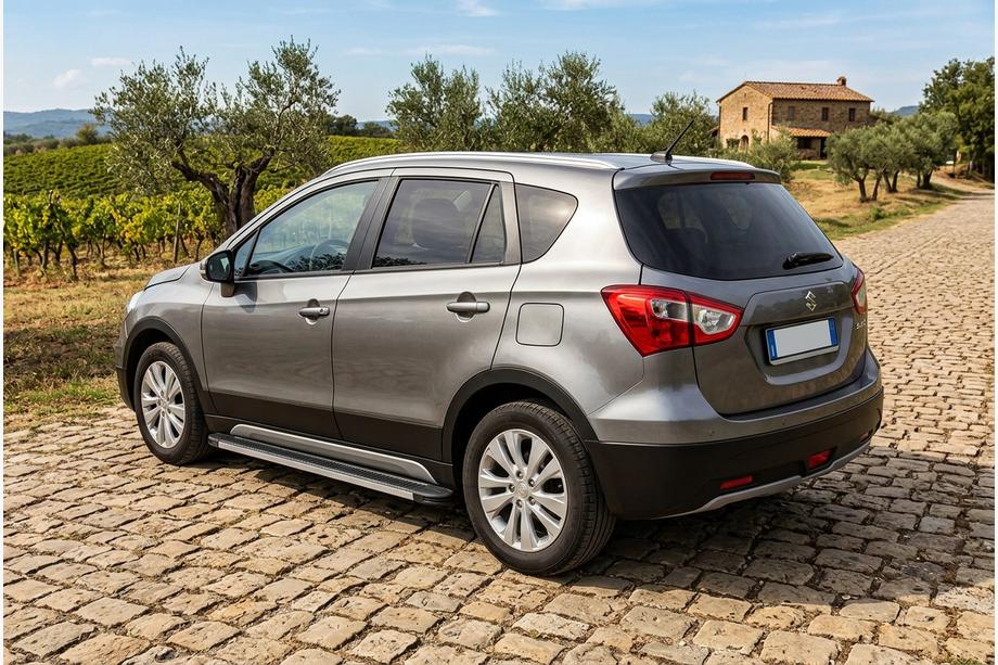 Suzuki SX4 S-Cross 2013-2016 Side Steps Maya V1 (2 pcs, Aluminum) Image