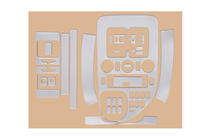 Mercedes Vito W638 1996-2003 Dashboard Trim Covers Meric (1999-2003) Carbon photo 7