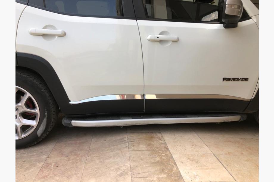 Jeep Renegade 2014- Door Mouldings Stainless Steel (4 pcs) Carmos - Turkish Stainless Steel Photo 3