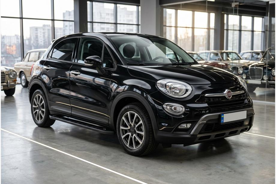 Fiat 500X 2014-2024 Side Steps RedLine Black (2 pcs, Aluminum) Image