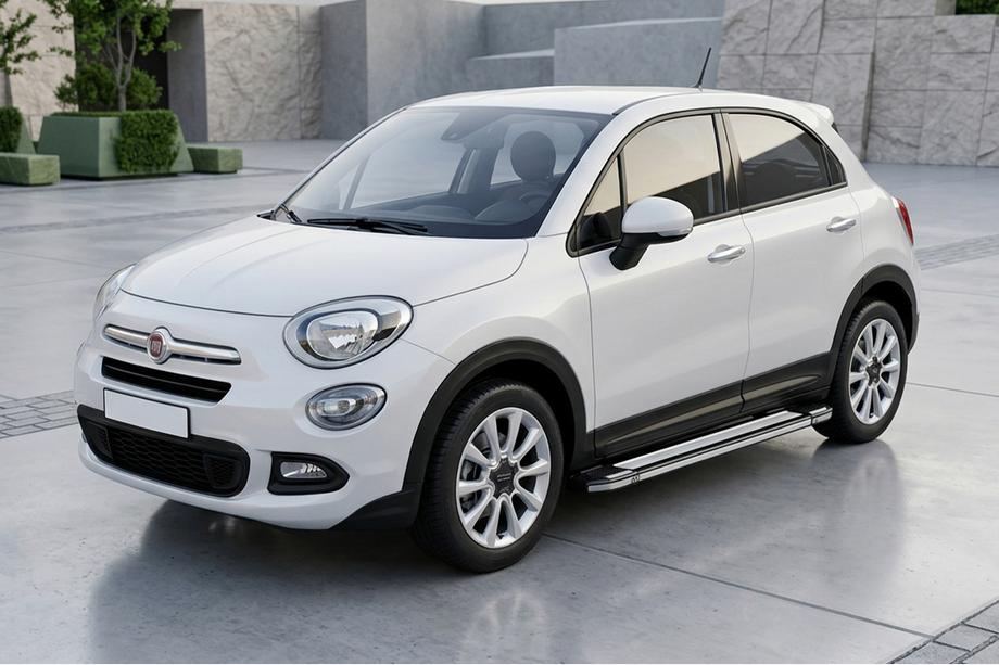 Fiat 500X 2014-2024 Side Steps Rainbow (2 pcs, Aluminum) Image