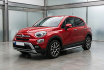 Fiat 500X 2014-2024 Side Steps Allmond Grey (2 pcs, Aluminum) photo 1