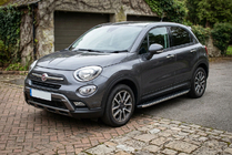 Fiat 500X 2014-2024 Side Steps BlackLine (2 pcs, Aluminum) photo 1