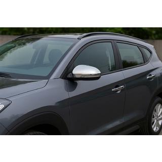 Mirror Covers (2 pcs, Stainless Steel) Hyundai Tucson TL 2016-2021 photo 1