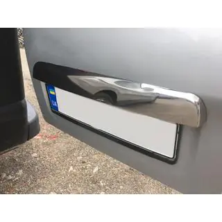 Chrome trim above license plate (stainless steel) photo 4