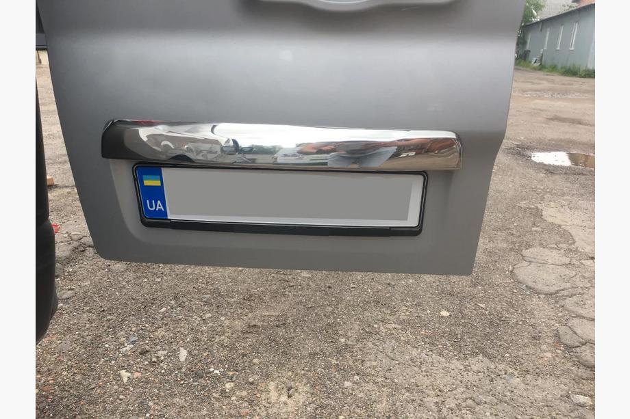 Fiat Talento 2016- Chrome trim above license plate (stainless steel) Carmos - Turkish Stainless Steel Image