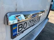 Opel Vivaro 2015-2019 Stainless steel trim above license plate photo 5