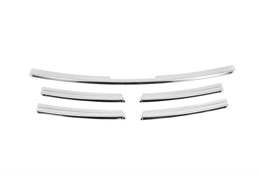Renault Trafic 2015- Chrome Grille Covers 2015-2019 (5 pcs, stainless steel) Carmos - Turkish Stainless Steel Photo 4
