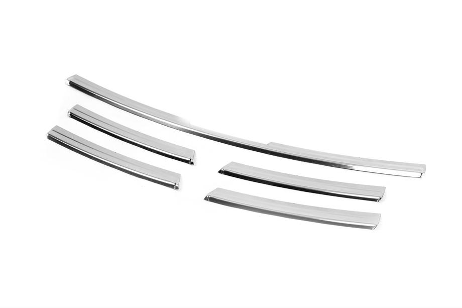 Renault Trafic 2015- Chrome Grille Covers 2015-2019 (5 pcs, stainless steel) Carmos - Turkish Stainless Steel Photo 2