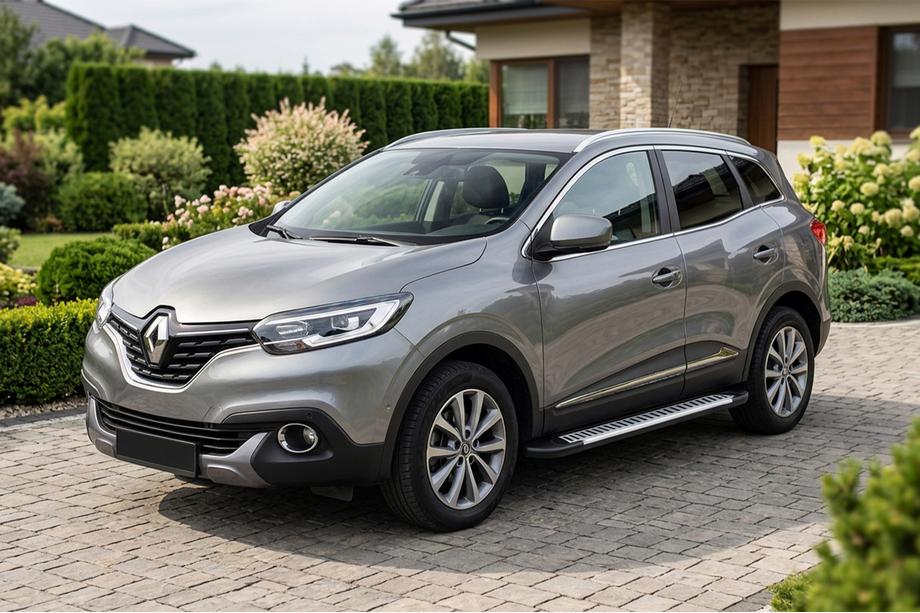 Renault Kadjar 2015-2022 Side Steps Line (2 pcs, Aluminum) Photo 1