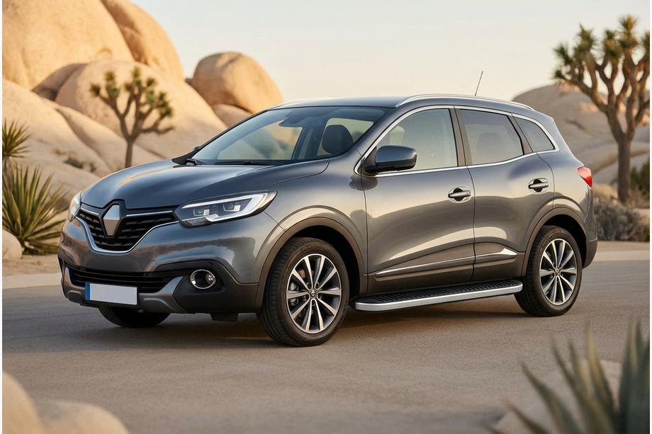 Renault Kadjar 2015-2022 Side Steps Tayga Grey (2 pcs, Aluminum) Image