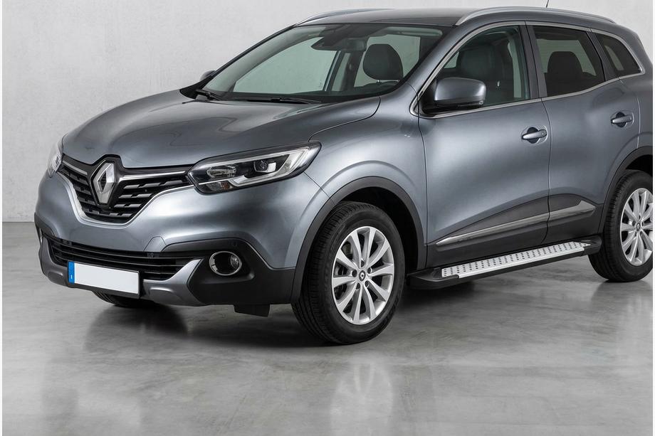 Renault Kadjar 2015-2022 Side Steps Allmond Grey (2 pcs, Aluminum) Image