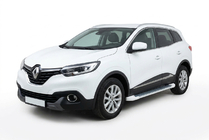 Renault Kadjar 2015-2022 Side Steps Allmond White (2 pcs, Aluminum) photo 1