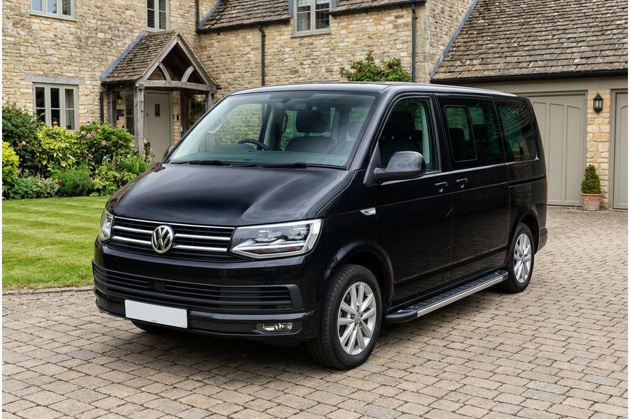 Volkswagen T6 2015-2024 Side Steps RedLine V1 (2 pcs, Aluminum) Long Wheelbase Image