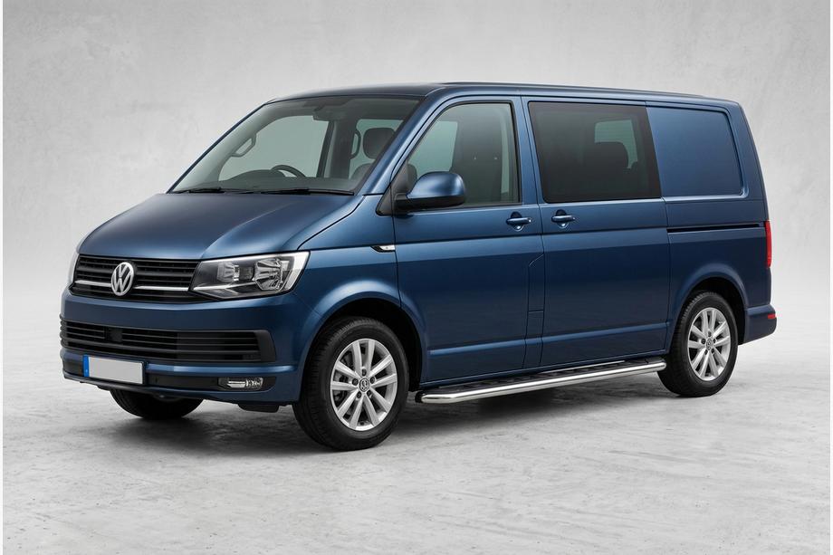 Volkswagen T6 2015-2024 Side Steps Maydos V1 (2 pcs, stainless steel) For short wheelbase only Photo 1