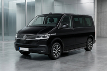 Volkswagen T6 2015-2024 Side Steps RedLine Black (2 pcs, Aluminum) Long Wheelbase photo 1