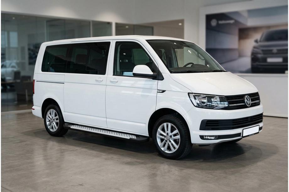 Volkswagen T6 2015-2024 Side Steps Allmond Grey (2 pcs, Aluminum) Short Wheelbase Image