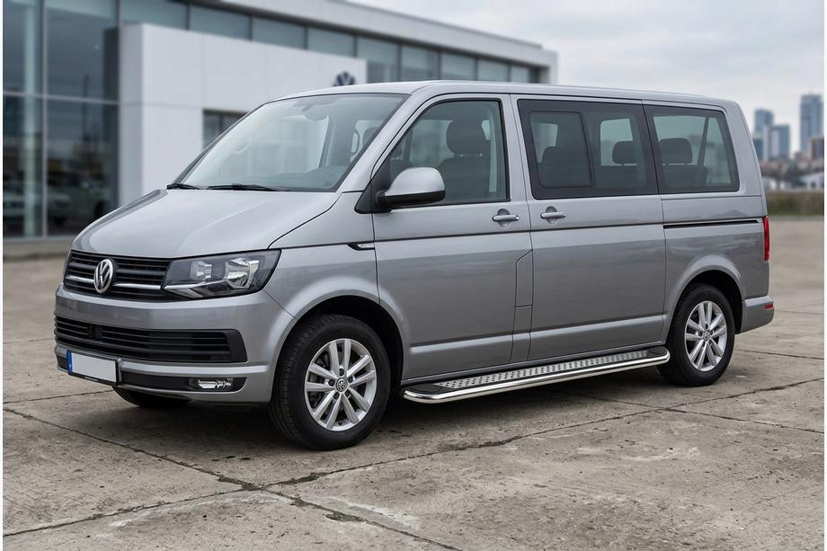 Volkswagen T6 2015-2024 Side Steps Maydos V2 (2 pcs, stainless steel) For short wheelbase only Image