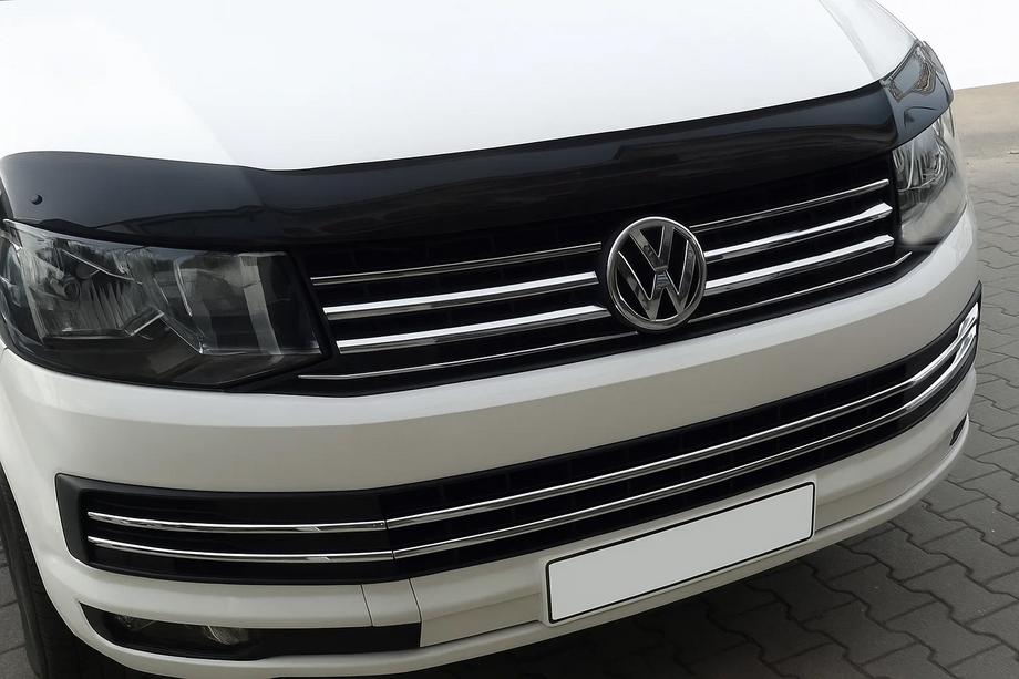 Volkswagen T6 2015-2024 Bumper Grille Trim Covers 2015-2019 (6 pcs, Stainless Steel) Image