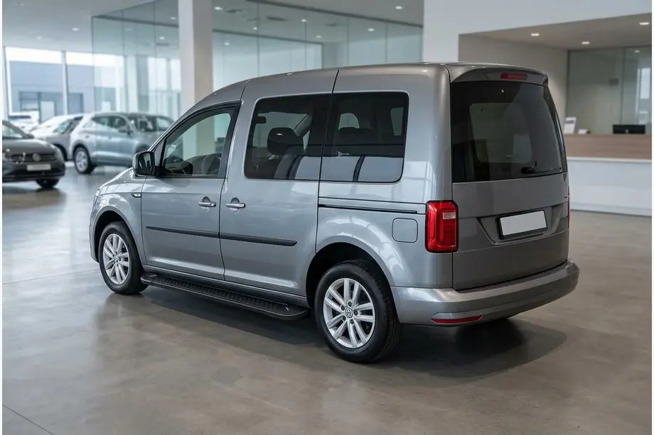 Volkswagen Caddy 2015-2020 Side Steps Allmond Black (2 pcs, Aluminum) Image