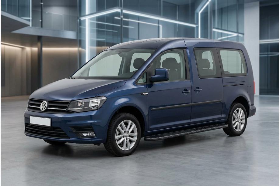 Volkswagen Caddy 2015-2020 Side Steps Bosphorus Black (2 pcs, Aluminum) Image