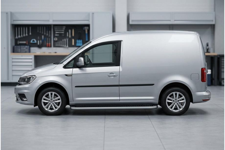 Volkswagen Caddy 2015-2020 Side Steps Tayga Grey (2 pcs, Aluminum) Image