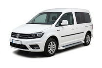 Volkswagen Caddy 2015-2020 Side Steps Allmond White (2 pcs, Aluminum) photo 1