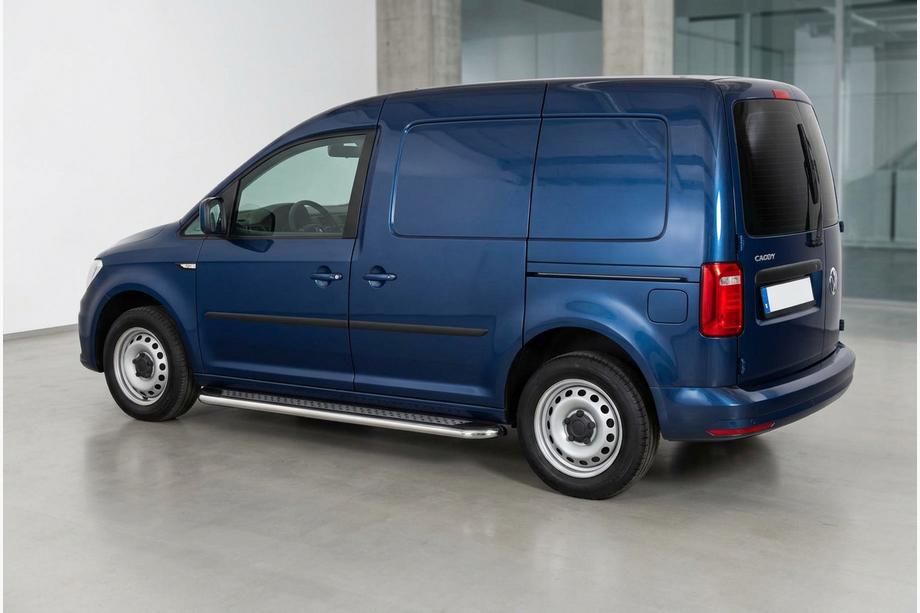 Volkswagen Caddy 2015-2020 Side Steps Maydos V2 (2 pcs, Aluminum & Stainless Steel) Maxi Base Image