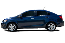 Chevrolet Aveo T300 2011-2020 Lower window trims stainless steel Hatchback, OmsaLine - Italian Stainless Steel photo 1