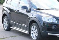 Chevrolet Captiva 2006-2019 Premium Side Steps (2 pcs, Stainless Steel) Ø60 photo 5