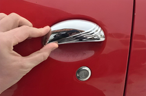 Citroen C-1 2005-2014 Stainless Steel Door Handle Covers 2 pcs, Carmos - Turkish Steel photo 8