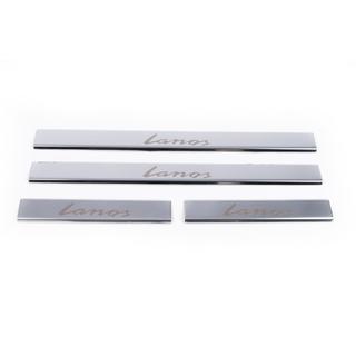 Stainless Steel Door Sill Protectors Carmos V1 (4 pcs) Daewoo Lanos 1998-2017 photo 2