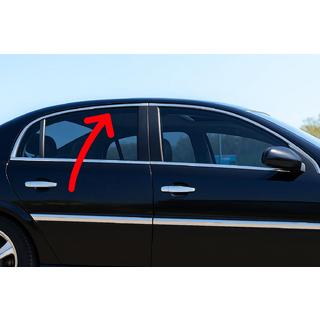 Upper window trim stainless steel (4 pcs)