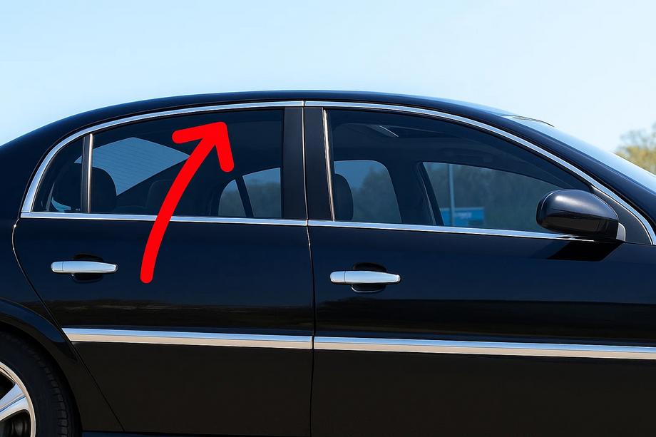 Opel Vectra C 2002-2008 Upper window trim stainless steel (4 pcs) Image