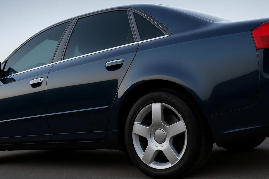 Audi A4 B7 2004-2008 Lower Window Trim Stainless Steel (6 pcs) Image