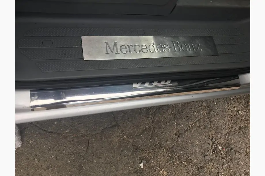 Mercedes Vito W639 2004-2014 Door Sill Covers Laser-Style (2 pcs, Stainless Steel) Photo 4