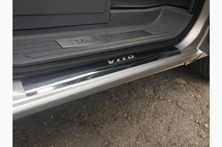 Mercedes Vito W639 2004-2014 Door Sill Covers Laser-Style (2 pcs, Stainless Steel) Photo 5