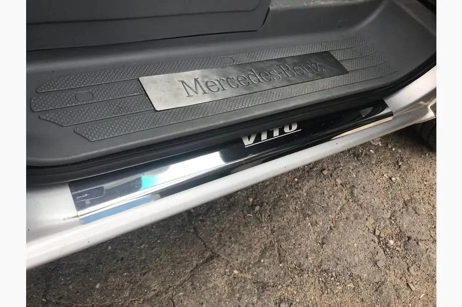 Mercedes Vito W639 2004-2014 Door Sill Covers Laser-Style (2 pcs, Stainless Steel) Photo 6