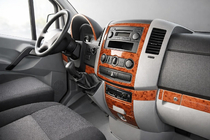 Mercedes Sprinter W906 2006–2018 Dashboard Trim Kit (Meric, 19 Pieces) Aluminum photo 1