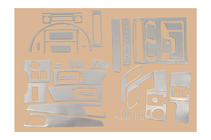 Mercedes Sprinter W906 2006–2018 Dashboard Trim Kit (Meric, 50 Pieces) Aluminum photo 6