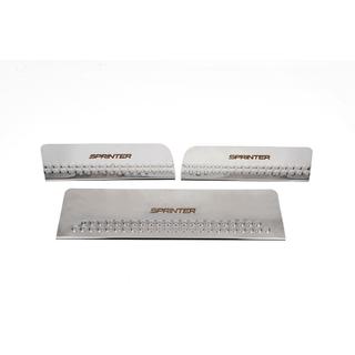 Carmos V1 Interior Door Sill Protectors (3 pcs, stainless steel) Mercedes Sprinter W906 2006–2018 photo 1