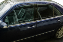 Mercedes E-class W210 1995-2002 Window lower trim stainless steel (4 pcs) OmsaLine - Italian Stainless Steel photo 1