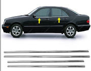 Mercedes E-class W210 1995-2002 Window lower trim stainless steel (4 pcs) OmsaLine - Italian Stainless Steel photo 5