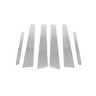 Stainless Steel Door Pillar Trim (6 pcs) Mercedes E-сlass W211 2002-2009 photo 3