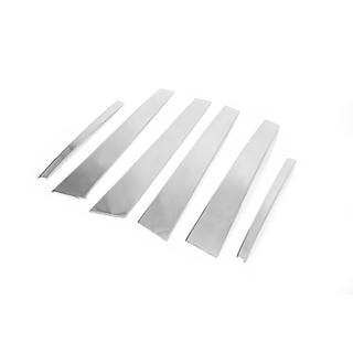 Stainless Steel Door Pillar Trim (6 pcs) Mercedes E-сlass W211 2002-2009 photo 4