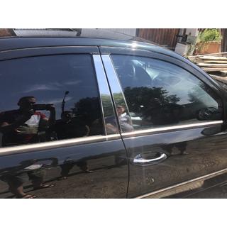 Stainless Steel Door Pillar Trim (6 pcs) Mercedes E-сlass W211 2002-2009 photo 2