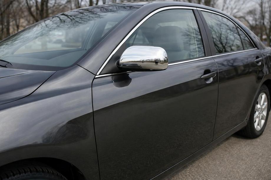 Toyota Camry 2006-2011 Chrome Mirror Covers (2 pcs) OmsaLine - Italian Stainless Steel Image