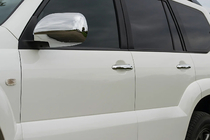 Toyota Land Cruiser Prado 120 2002-2009 Chrome Door Handle Covers (4 pcs, Stainless Steel) photo 1