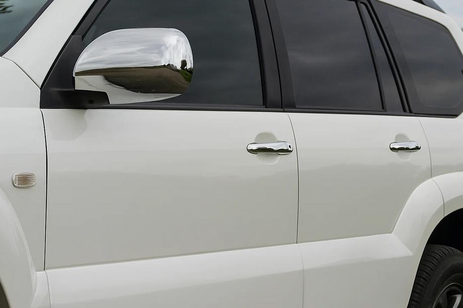 Toyota Land Cruiser Prado 120 2002-2009 Chrome Door Handle Covers (4 pcs, Stainless Steel) Image