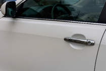 Toyota Camry 2006-2011 Door handle covers (4 pcs, stainless steel, EU) Carmos, Turkish Steel photo 1